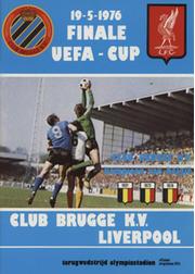 F.C. BRUGES V LIVERPOOL 1976 (UEFA CUP FINAL) FOOTBALL PROGRAMME