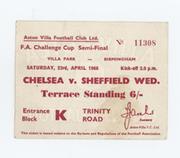 CHELSEA V SHEFFIELD WEDNESDAY 1966 (FA CUP SEMI-FINAL) FOOTBALL TICKET