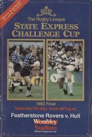 FEATHERSTONE ROVERS V HULL 1983 (CHALLENGE CUP FINAL) RUGBY LEAGUE PROGRAMME