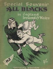 THE ALL BLACKS IN ENGLAND 1924-25. SPECIAL OFFICIAL SOUVENIR. ENGLISH EDITION
