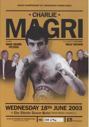 CHARLIE MAGRI - WORLD CHAMPIONSHIP 20TH ANNIVERSARY DINNER DANCE