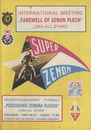 SPEEDWAY PROGRAMME - JMS ALL STARS FAREWELL OF ZENON PLECH