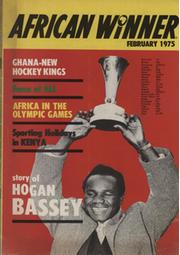 AFRICAN WINNER (MAGAZINE)  - FEBRUARY 1975. STORY OF HOGAN BASSEY
