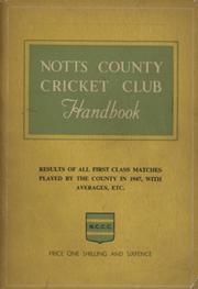 NOTTINGHAMSHIRE COUNTY CRICKET CLUB HANDBOOK 1948