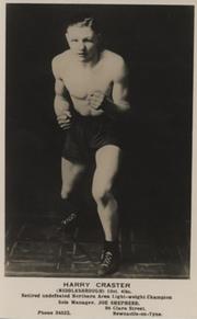 HARRY CRASTER (MIDDLESBROUGH) BOXING PHOTOGRAPH