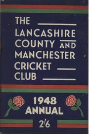 OFFICIAL HANDBOOK OF THE LANCASHIRE COUNTY AND MANCHESTER CRICKET CLUB 1948