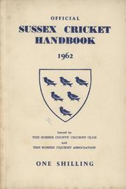 OFFICIAL SUSSEX CRICKET HANDBOOK 1962
