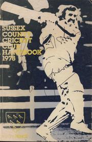 SUSSEX COUNTY CRICKET CLUB HANDBOOK 1978