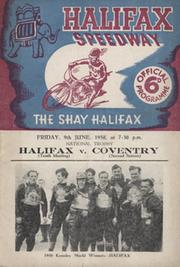 HALIFAX V COVENTRY 1950 SPEEDWAY PROGRAMME