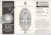 ENGLAND V AUSTRALIA 1993 (LORD