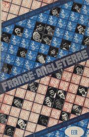 FRANCE V ENGLAND 1978 RUGBY UNION PROGRAMME