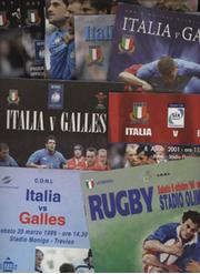 ITALY V WALES 1996-2015 RUGBY PROGRAMMES (10 IN TOTAL)