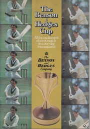 BENSON AND HEDGES CRICKET CUP 1978/79