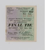 ARSENAL V NEWCASTLE UNITED 1952 (F.A. CUP FINAL) FOOTBALL TICKET