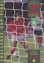 NOTTINGHAM FOREST V LUTON TOWN 1989 (LITTLEWOODS CUP FINAL) FOOTBALL PROGRAMME