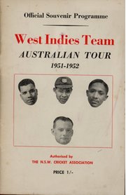 AUSTRALIAN TOUR OF THE WEST INDIES TEAM - 1951-1952