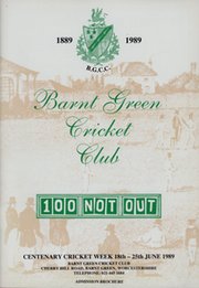 BARNT GREEN CRICKET CLUB - 100 NOT OUT