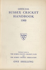 OFFICIAL SUSSEX CRICKET HANDBOOK 1960