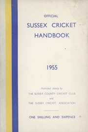 OFFICIAL SUSSEX CRICKET HANDBOOK 1955