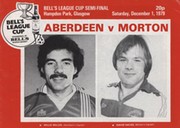 ABERDEEN V MORTON 1979 (SCOTTISH LEAGUE CUP SEMI-FINAL) FOOTBALL PROGRAMME