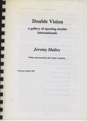 DOUBLE VISION - A GALLERY OF SPORTING DOUBLE INTERNATIONALS