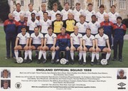 ENGLAND 1986 FOOTBALL PHOTOGRAPH 