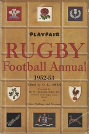 PLAYFAIR RUGBY FOOTBALL ANNUAL 1952-53