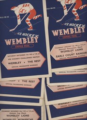 WEMBLEY LIONS 1949-50 ICE HOCKEY PROGRAMMES (X 11)
