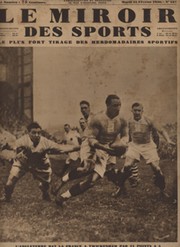 ENGLAND V FRANCE 1930 RUGBY MATCH REPORT - "LE MIROIR DES SPORTS"