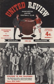 MANCHESTER UNITED V CHELSEA 1961-62 FOOTBALL PROGRAMME