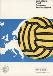 BENFICA V BARCELONA 1961 (EUROPEAN CUP FINAL) FOOTBALL PROGRAMME