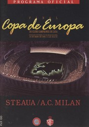 A.C. MILAN V STEAUA BUCHAREST 1989 (EUROPEAN CUP FINAL) FOOTBALL PROGRAMME