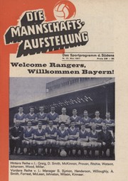 BAYERN MUNICH V GLASGOW RANGERS 1967 (ECWC FINAL) FOOTBALL PROGRAMME - STADIUM EDITION