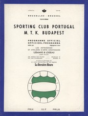 SPORTING LISBON V M.T.K. BUDAPEST 1964 (ECWC FINAL) FOOTBALL PROGRAMME