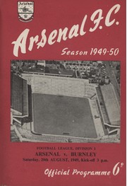ARSENAL 1949-50 (FA CUP WINNERS) BOUND SET OF HOME FOOTBALL PROGRAMMES