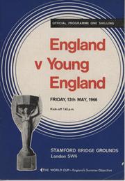 ENGLAND  V YOUNG ENGLAND 1966 FOOTBALL PROGRAMME