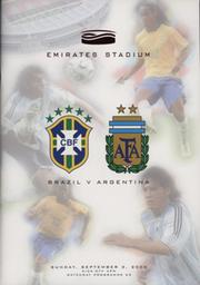BRAZIL V ARGENTINA 2006 FOOTBALL PROGRAMME