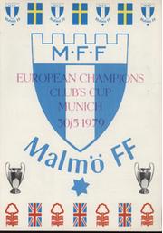 EUROPEAN CUP FINAL 1979 (MUNICH) - MALMO FF CLUB BROCHURE