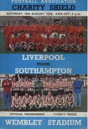 LIVERPOOL V SOUTHAMPTON 1976 (F.A. CHARITY SHIELD) FOOTBALL PROGRAMME