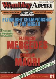 ELIONCIO MERCEDES V CHARLIE MAGRI 1983 BOXING PROGRAMME