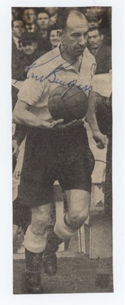 RON BURGESS (TOTTENHAM HOTSPUR) SIGNED MAGAZINE PHOTOGRAPH