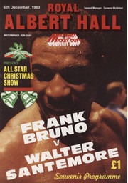 FRANK BRUNO V WALTER SANTEMORE 1983 BOXING PROGRAMME