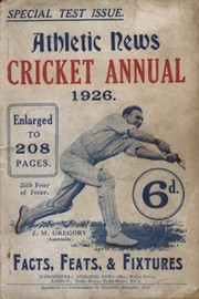 ATHLETIC NEWS CRICKET ANNUAL 1926