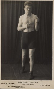 GEORGE PORTER (NOTTINGHAM) BOXING POSTCARD