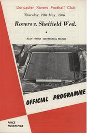 DONCASTER ROVERS V SHEFFIELD WEDNESDAY 1966 (ALAN FINNEY TESTIMONIAL) FOOTBALL PROGRAMME