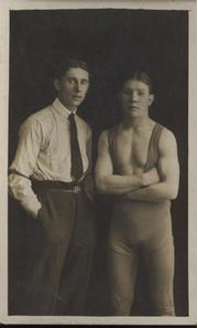 BILLY MARCHANT (SALFORD) BOXING POSTCARD