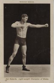 DAI ROBERTS (WALES) BOXING POSTCARD