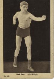 FRED DYER (WALES) BOXING POSTCARD
