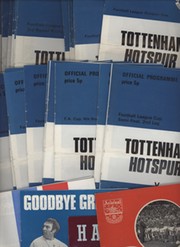 TOTTENHAM HOTSPUR 1972-73 FOOTBALL PROGRAMMES (FULL SET OF HOME MATCHES)