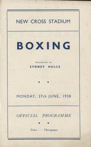 JACK LONDON V AL DELANEY 1938 BOXING PROGRAMME